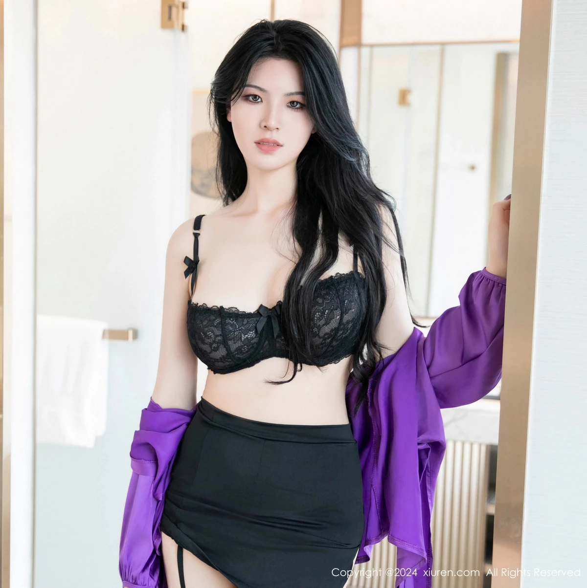 [秀人网] 2024.05.10 No.8511 林晚的林晚 美腿黑丝  第45张