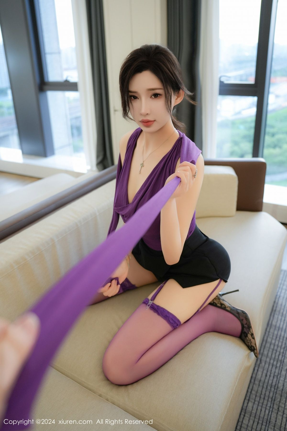 [秀人网] 2024.09.06 No.9120 Carol周妍希X 美腿丝袜  第22张