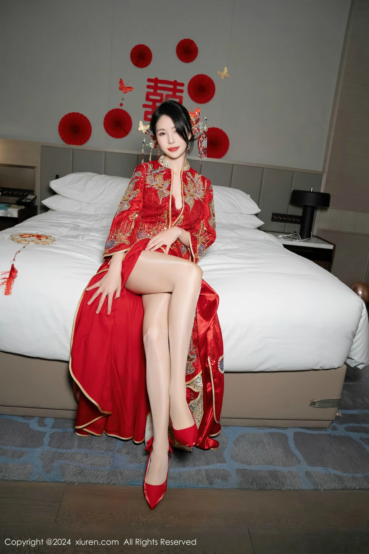 [秀人网] 2024.04.11 No.8376 利世 美腿丝袜  第48张