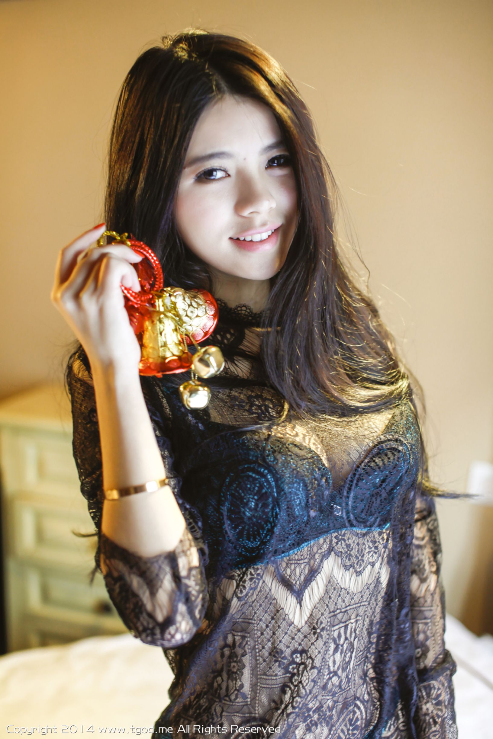 欧阳妮娜娜-惹火蕾丝 性感御姐 [TGOD推女神]高清写真图  第13张