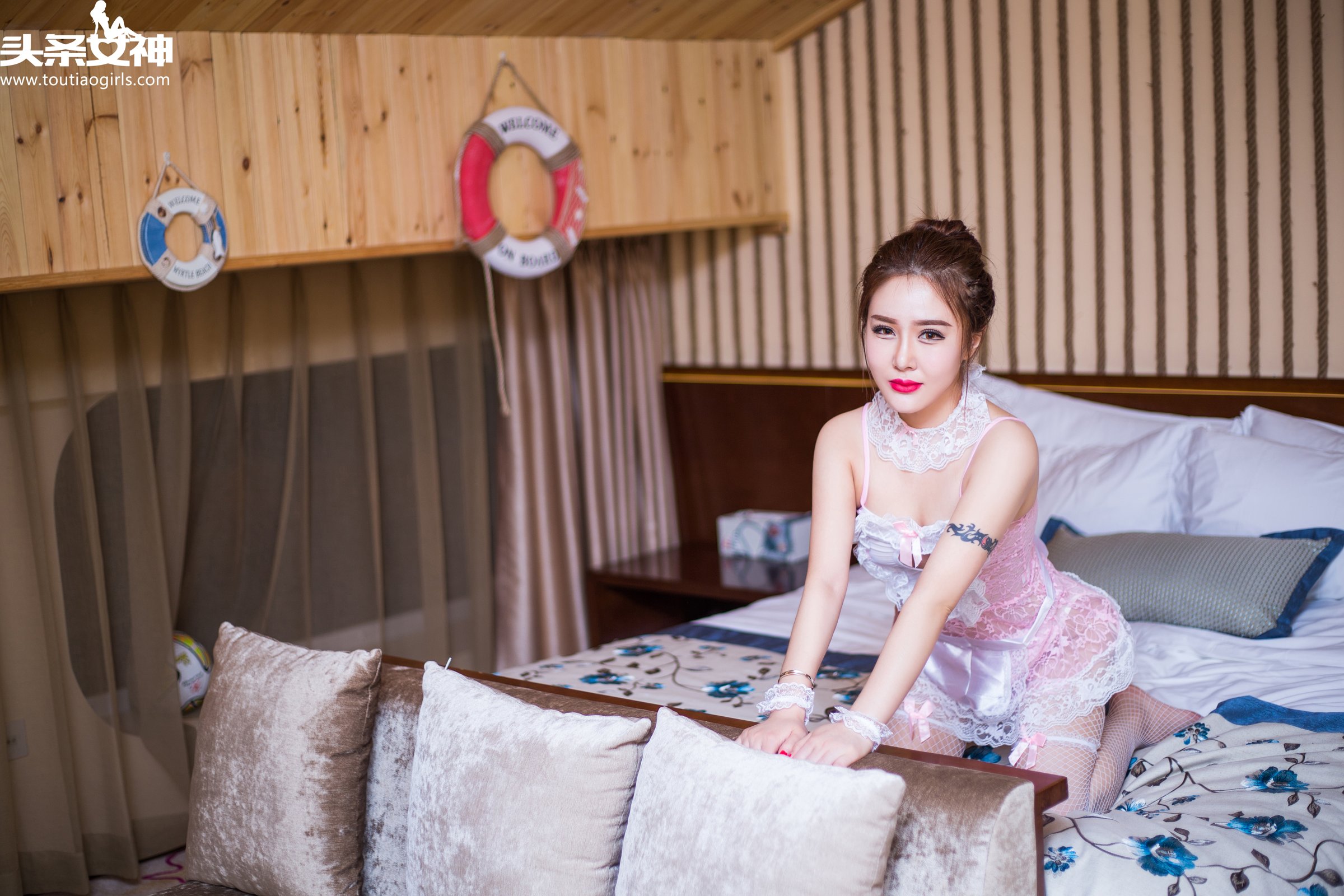 佑熙 [TouTiao头条女神]高清写真图2016-10-01 粉嫩小女仆  第7张