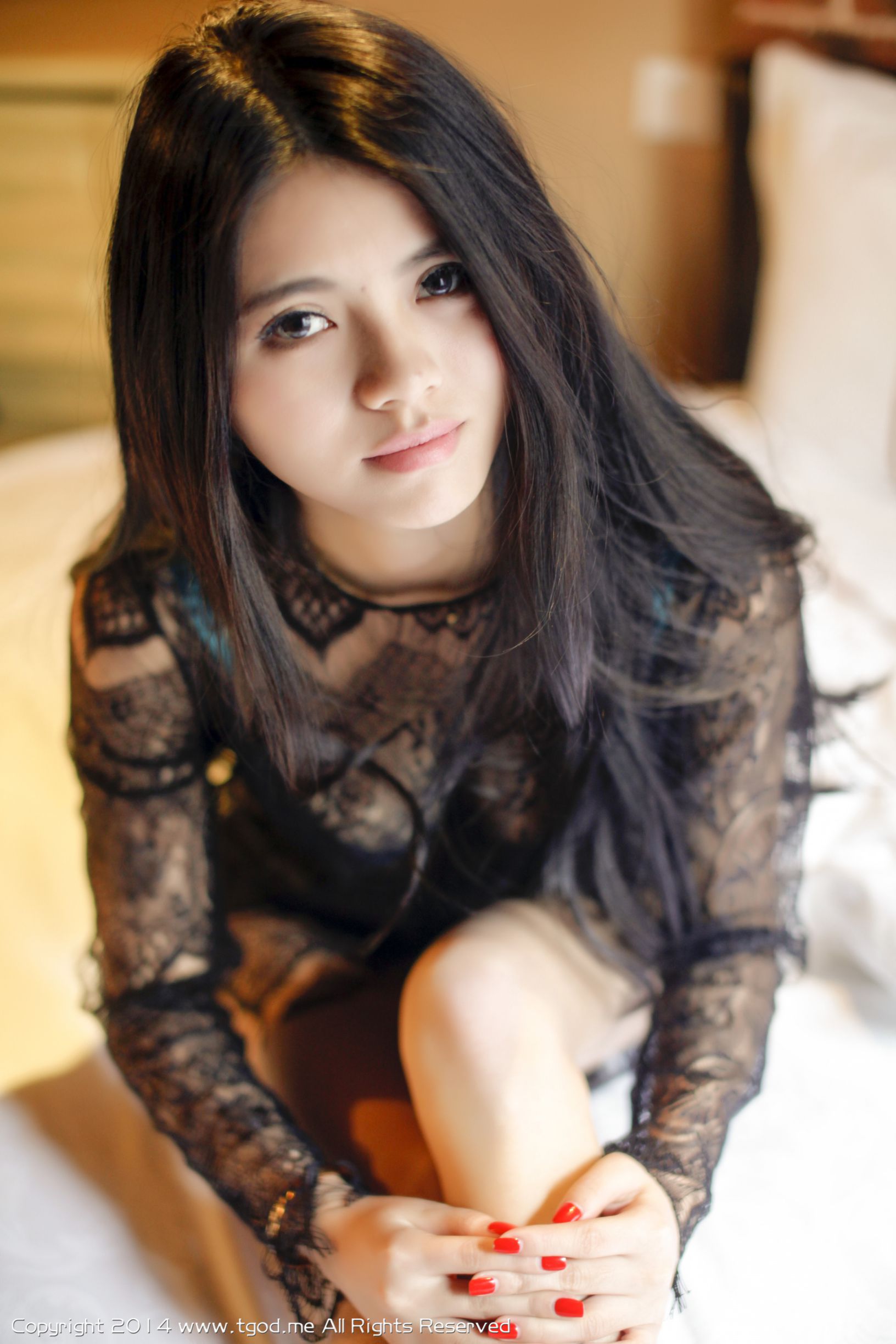 欧阳妮娜娜-惹火蕾丝 性感御姐 [TGOD推女神]高清写真图  第61张