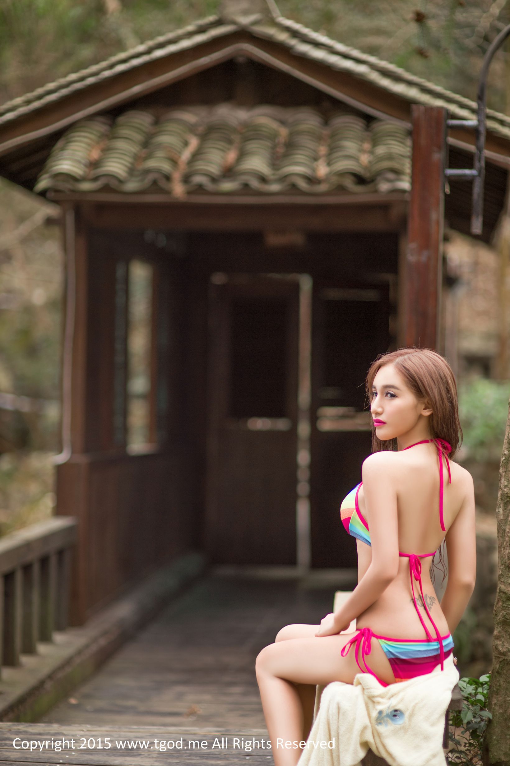 艾希ICE-《女神驾到》宁海森林温泉 [TGOD推女神]高清写真图  第48张