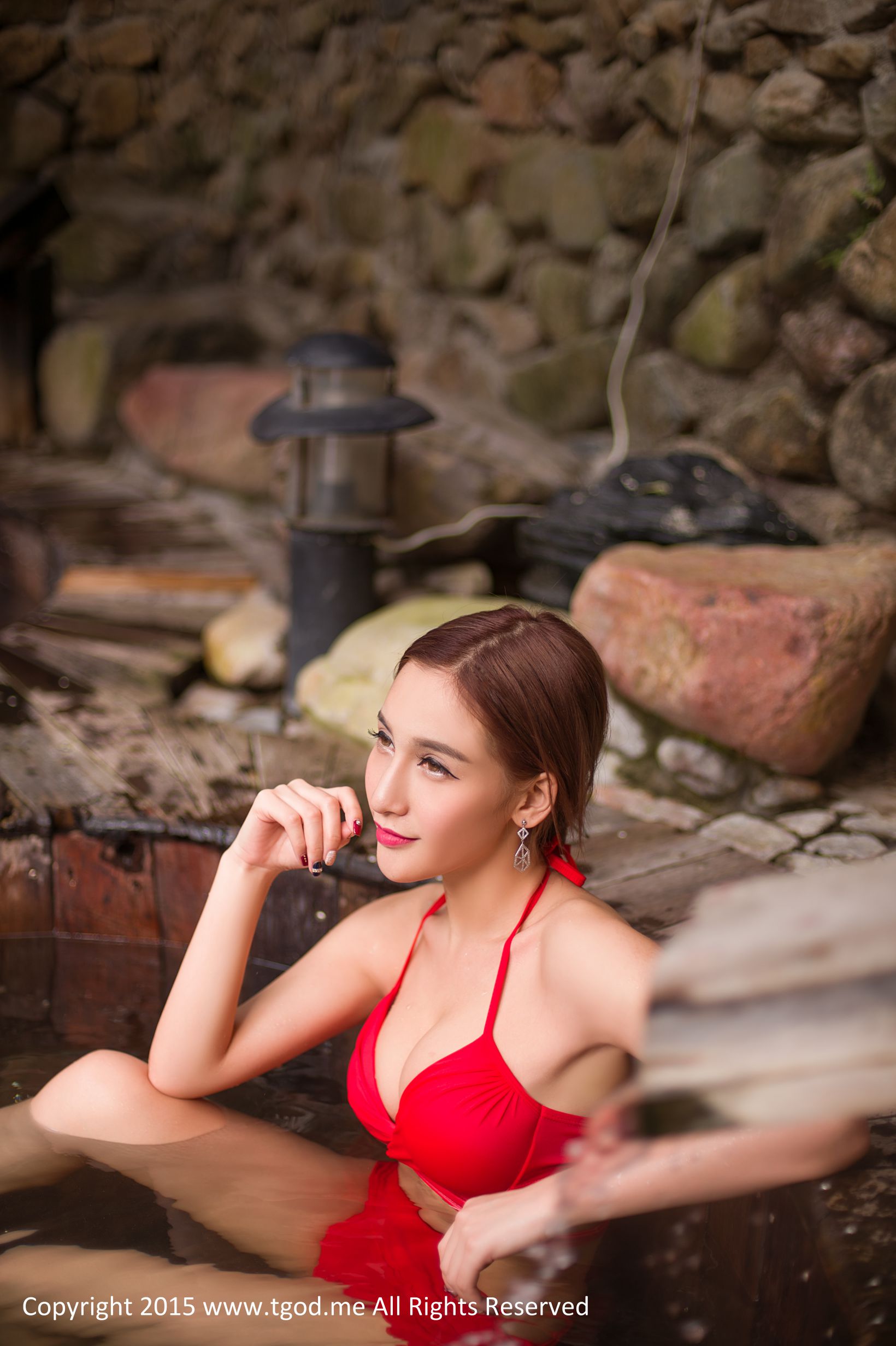 艾希ICE-《女神驾到》宁海森林温泉 [TGOD推女神]高清写真图  第21张