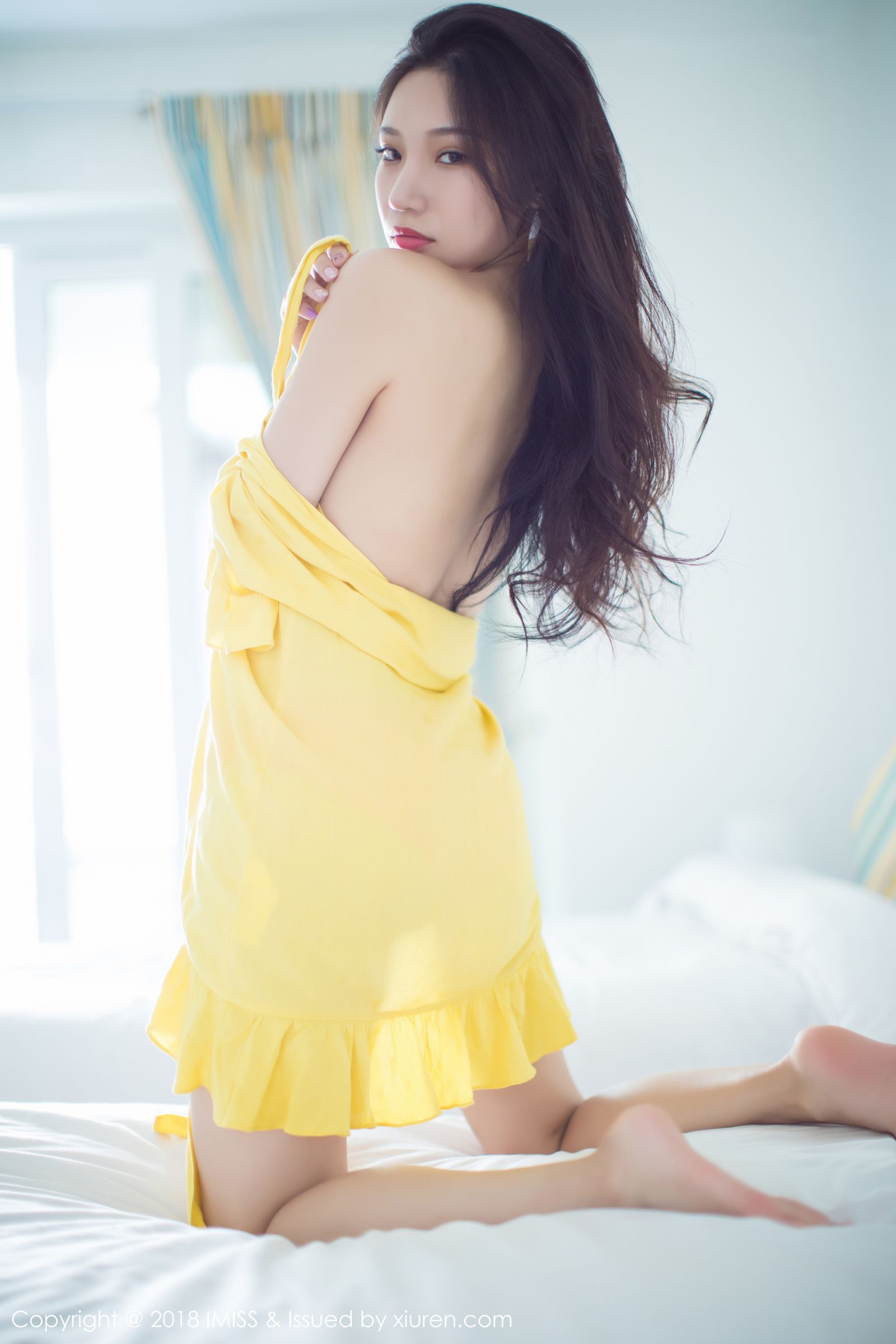 气质模特小狐狸Sica 黄与粉色服饰蕾丝袜  第17张