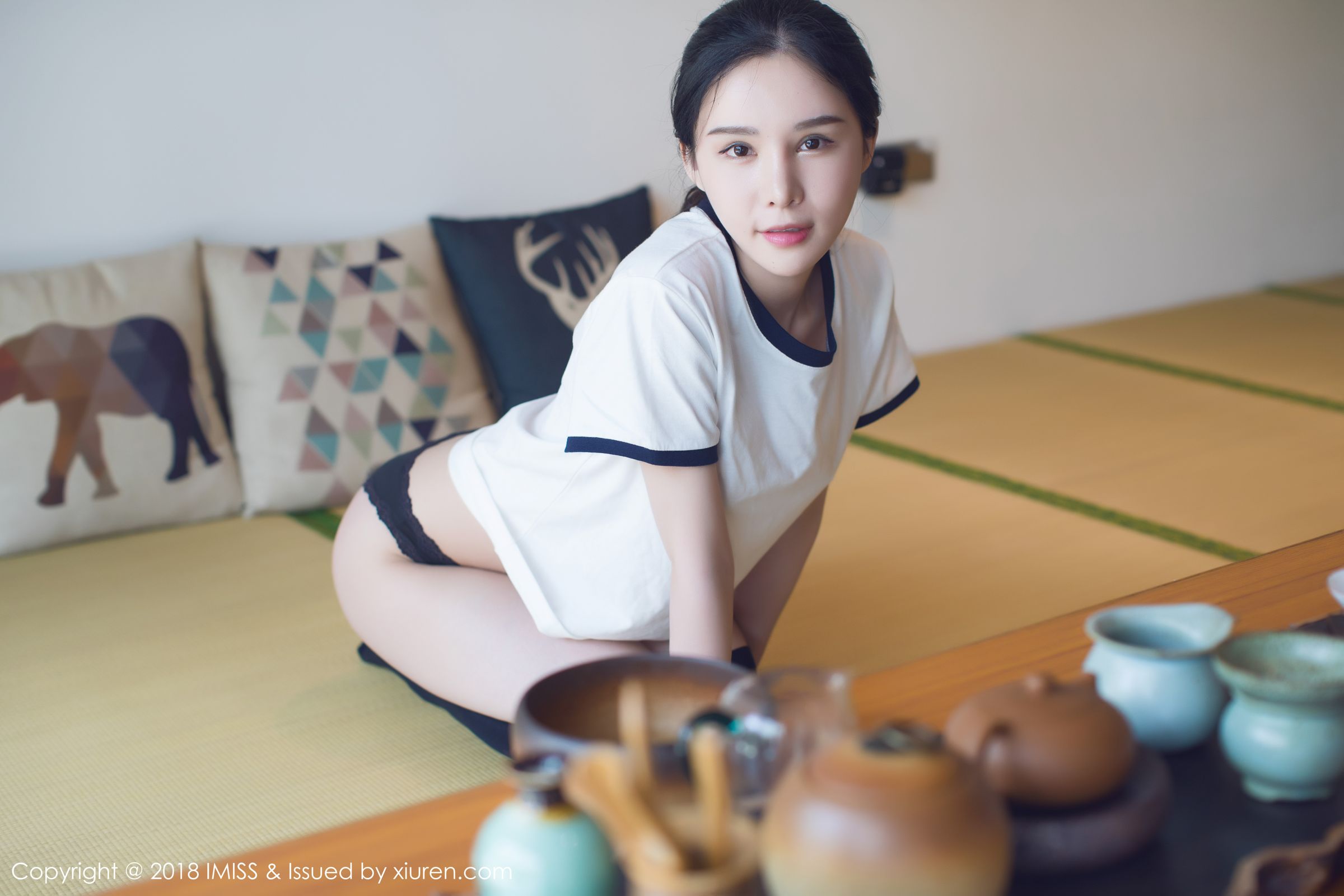 新人模特艾米Amy 白色吊带与睡衣  第6张