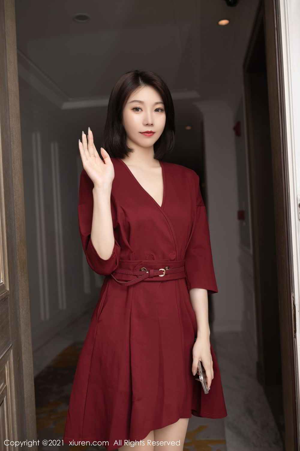 红衣女神安然Maleah 人妻气息浑然天成  第17张
