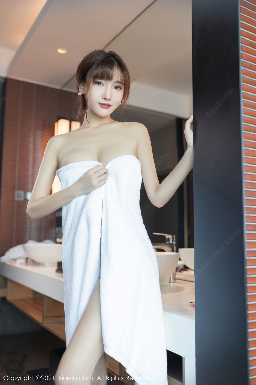 宅男女神陆萱萱 浴室主题湿身系列  第74张
