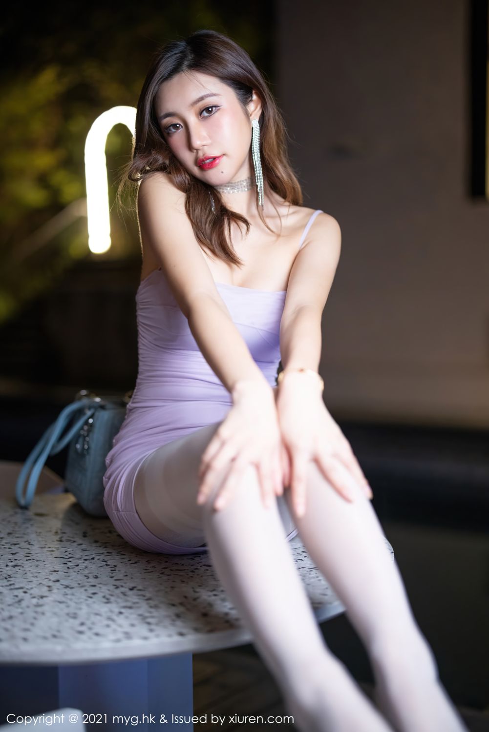 绮里嘉的紫色服饰 中秋来临梦幻嫦娥  第31张