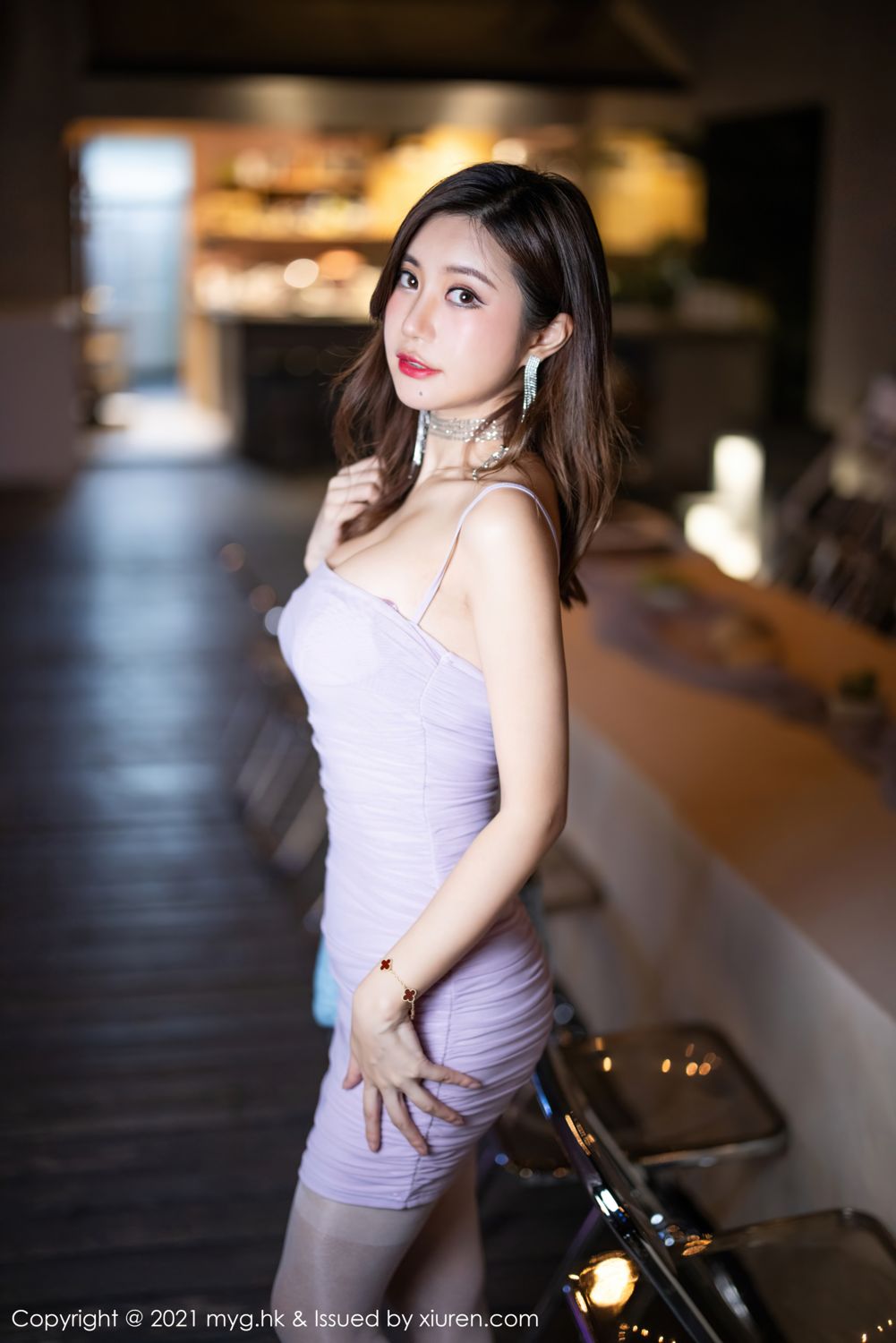 绮里嘉的紫色服饰 中秋来临梦幻嫦娥  第3张