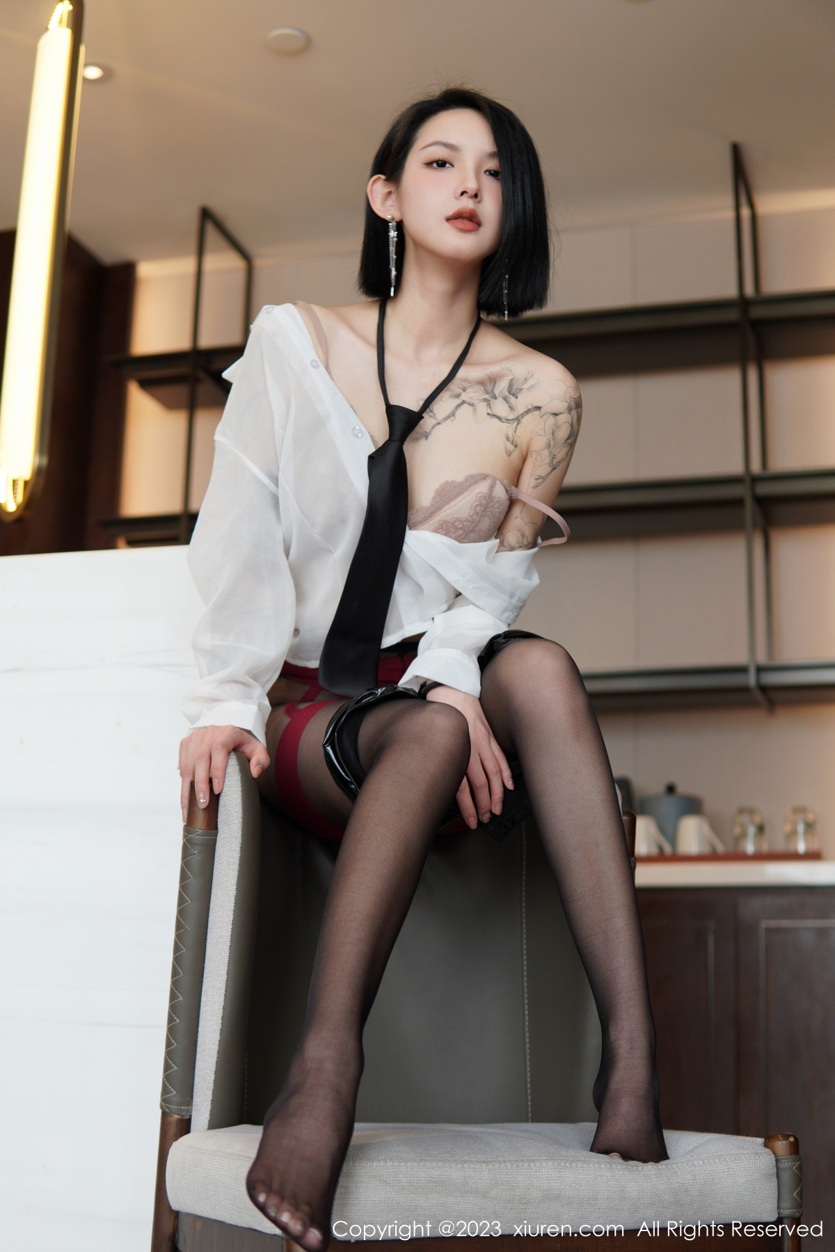 [秀人网] 2023.01.19 No.6158 乔一一 蕾丝内衣  第45张