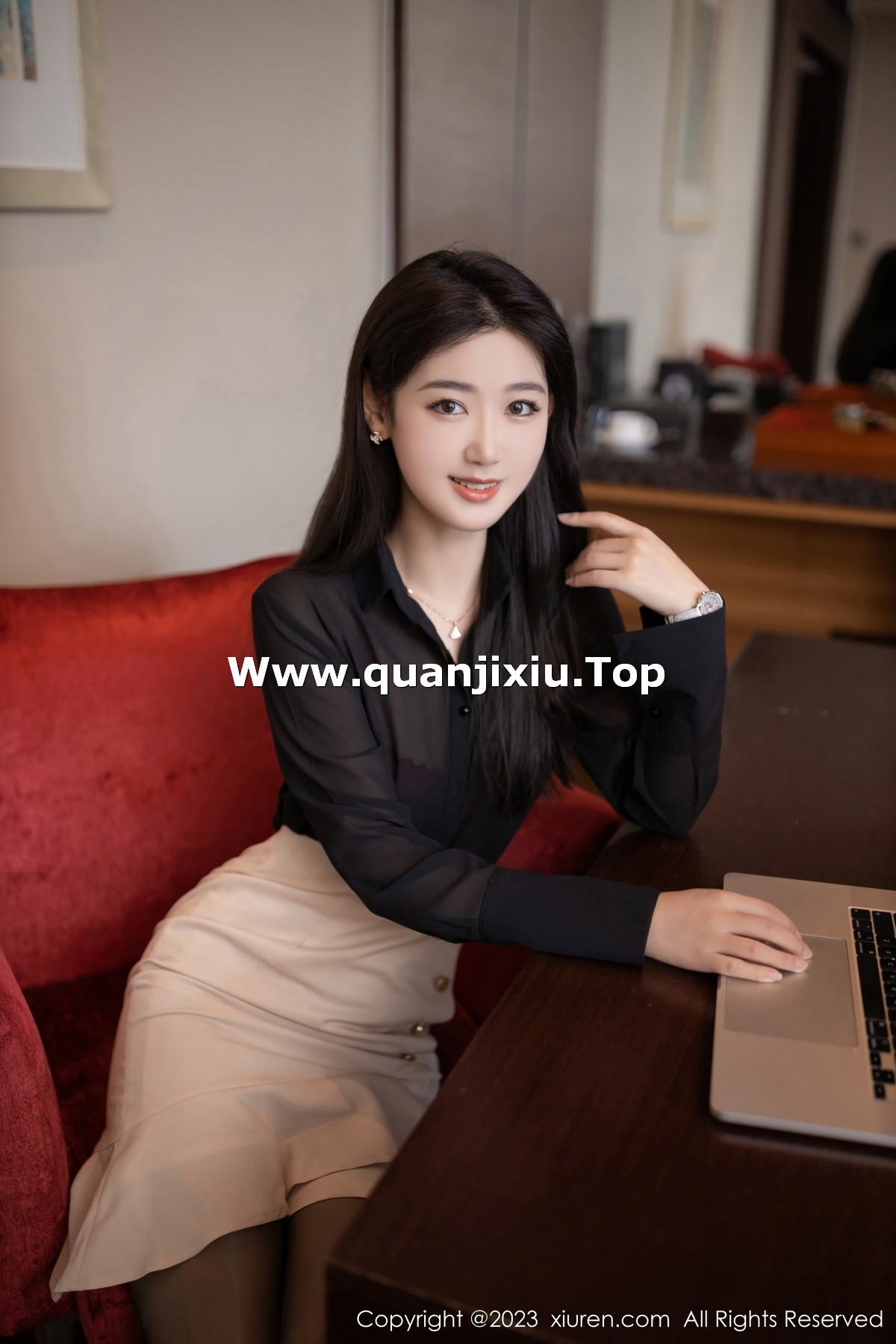 [秀人网] 2023.02.06 No.6223 唐安琪 黑丝美腿  第9张