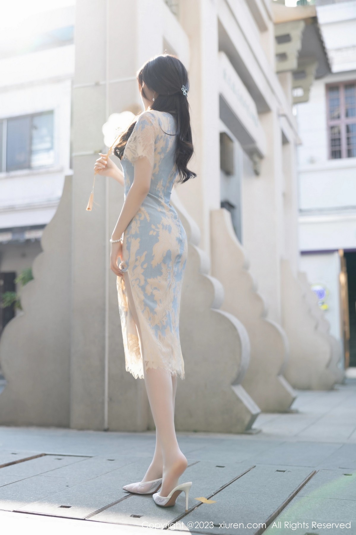 [秀人网] 2023.03.17 No.6434 徐莉芝Booty 旗袍美腿  第9张