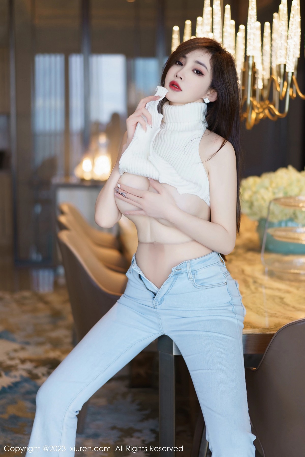[秀人网] 2023.04.07 No.6534 Carol周妍希 牛仔裤美臀  第67张