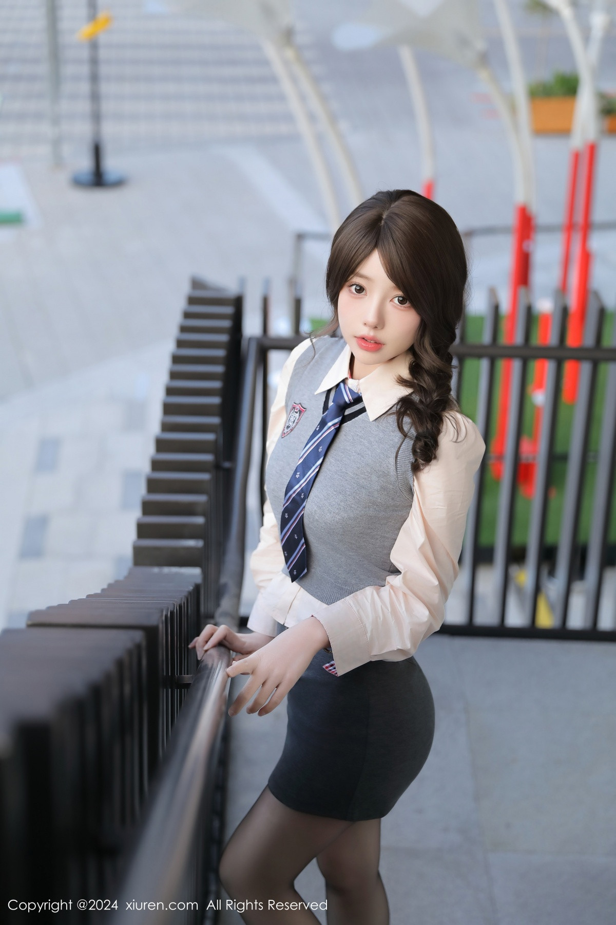 [秀人网] 2024.12.06 No.9562 桃妖夭 黑丝美腿  第6张