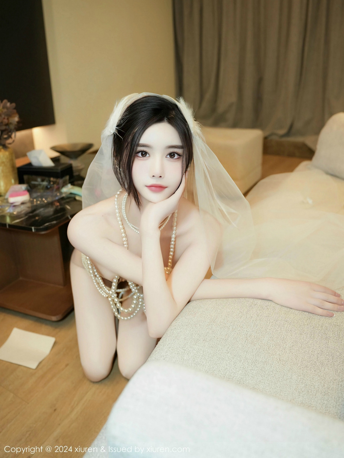 [秀人网] 2024.12.27 No.9674 Erikaki 情趣婚纱  第29张