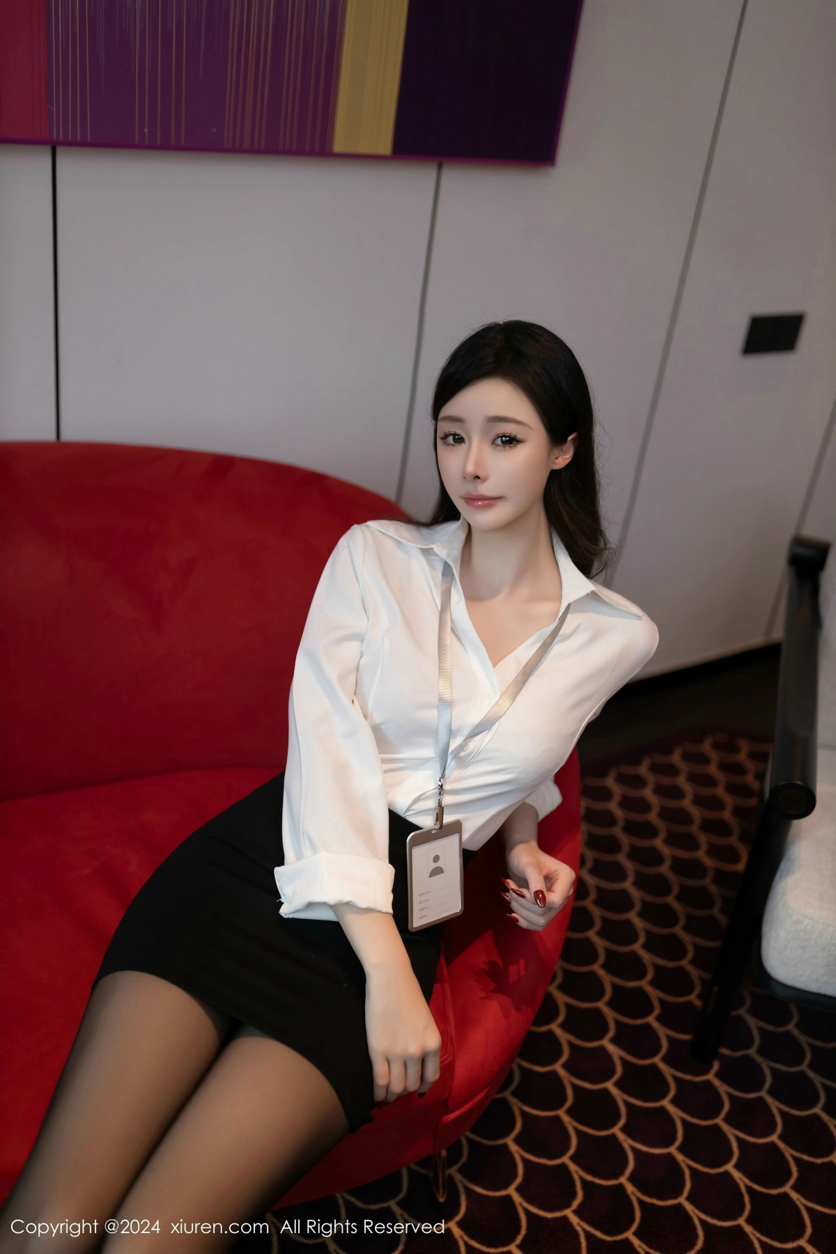 [秀人网] 2024.12.20 No.9637 小逗逗 黑丝美腿  第3张