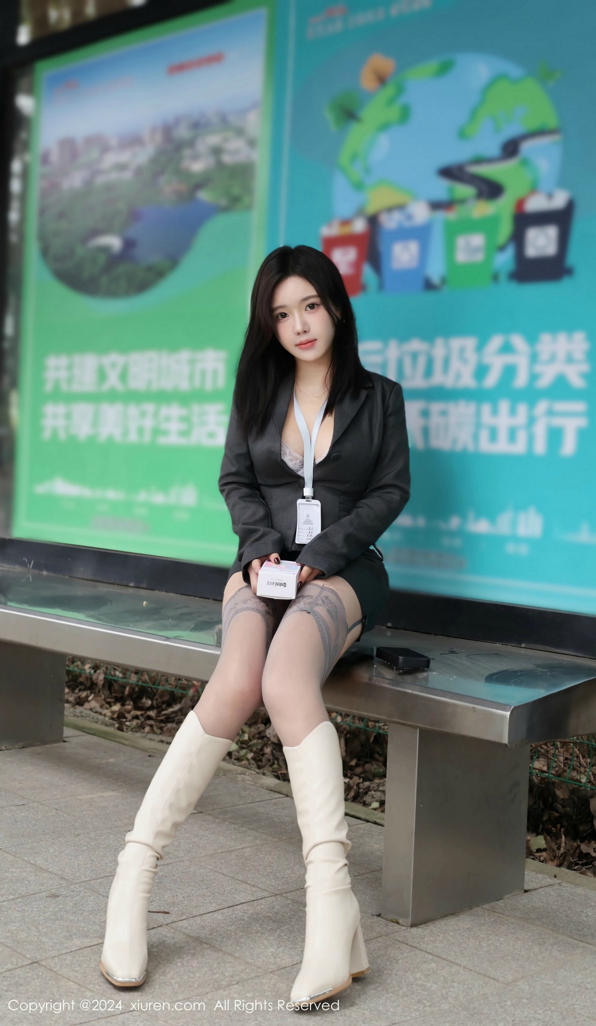 [秀人网] 2024.12.13 No.9595 小薯条nienie 丝袜美腿  第14张