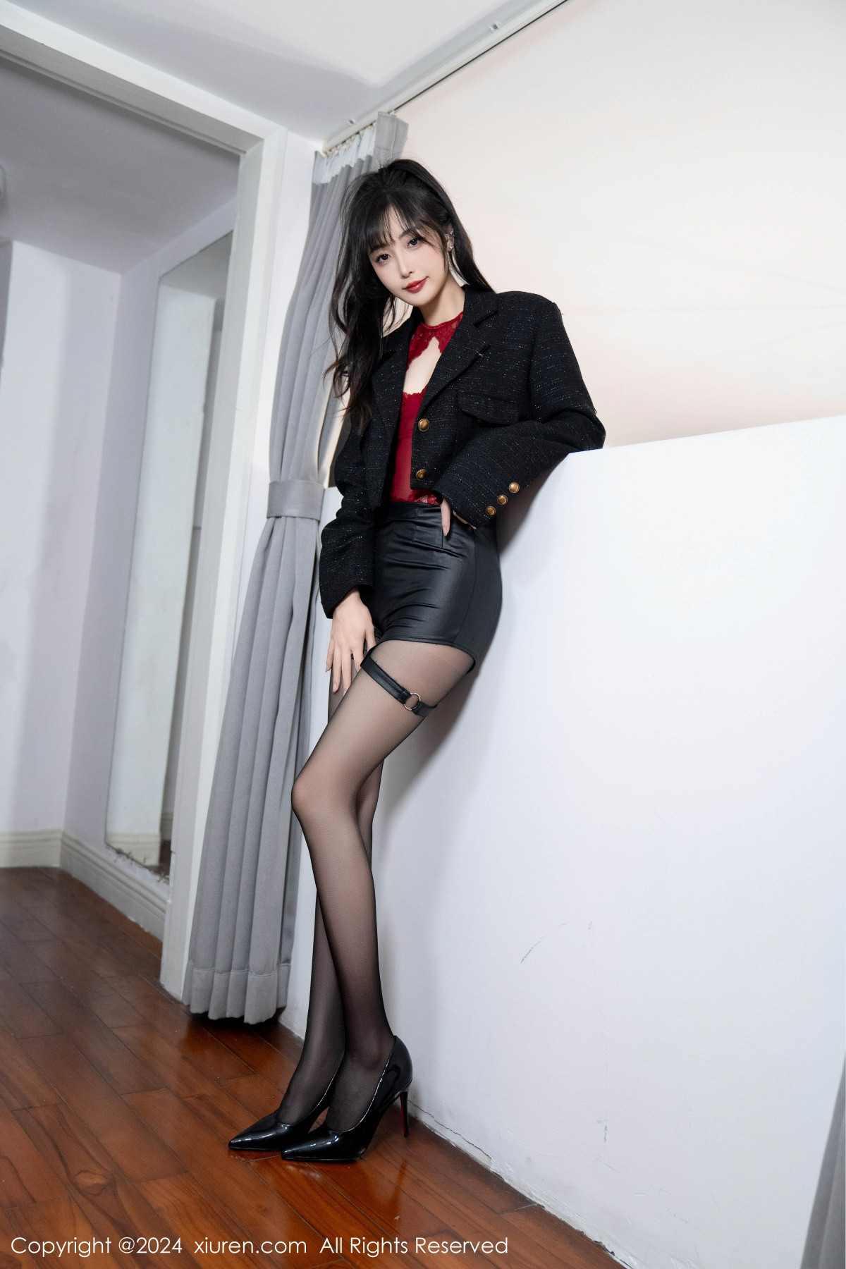 [秀人网] 2024.12.06 No.9561 林星阑 黑丝美腿  第9张