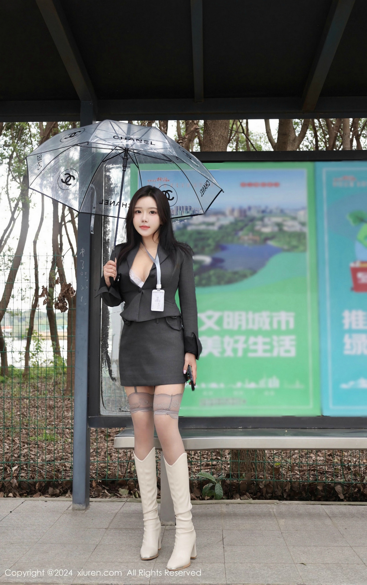 [秀人网] 2024.12.13 No.9595 小薯条nienie 丝袜美腿  第9张