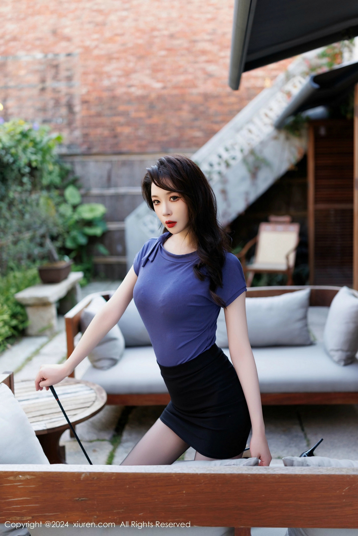 [秀人网] 2024.12.18 No.9619 梦心玥 黑丝美腿  第17张