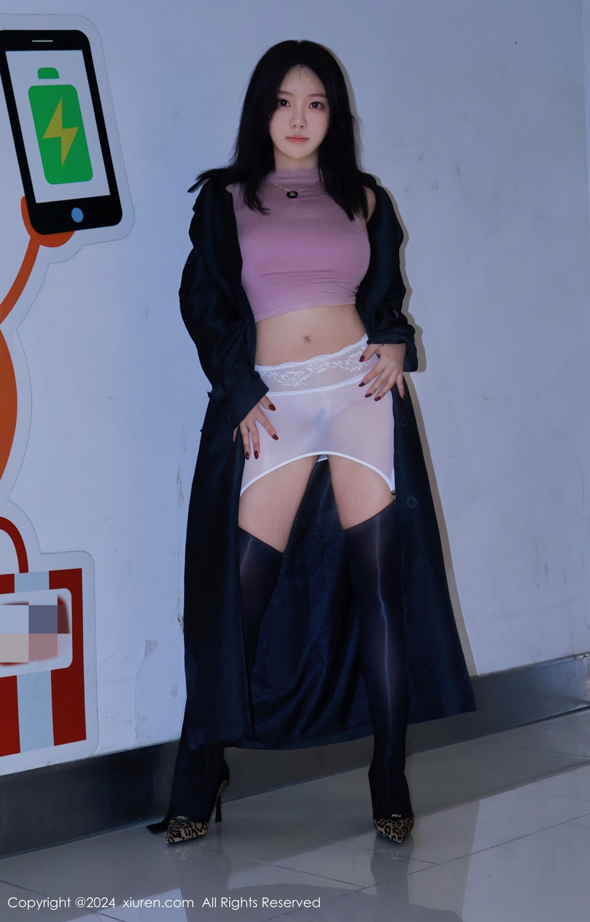 [秀人网] 2024.11.22 No.9489 小薯条nienie 黑丝美腿  第6张