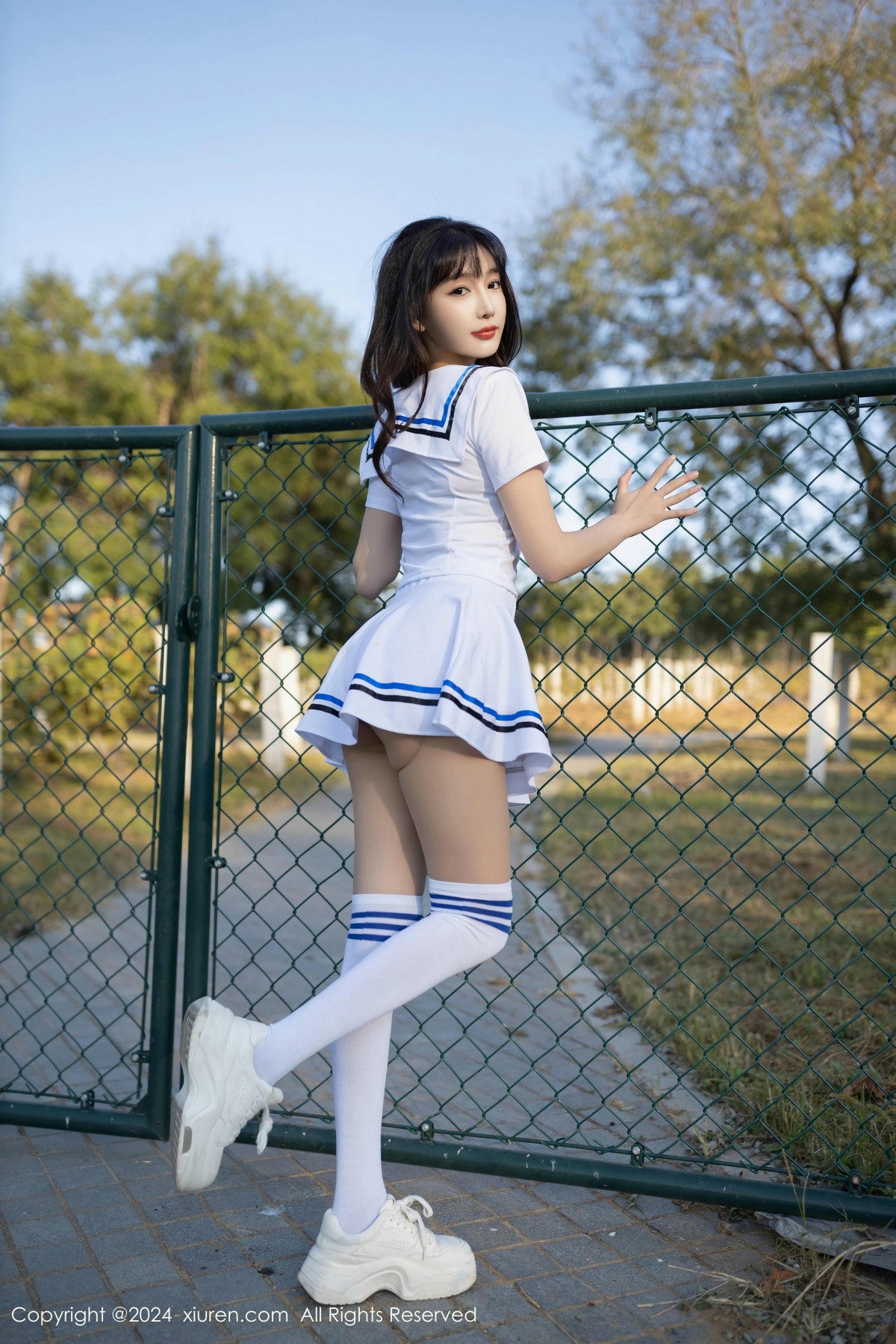 [秀人网] 2024.12.05 No.9554 陆萱萱 学生套装  第9张