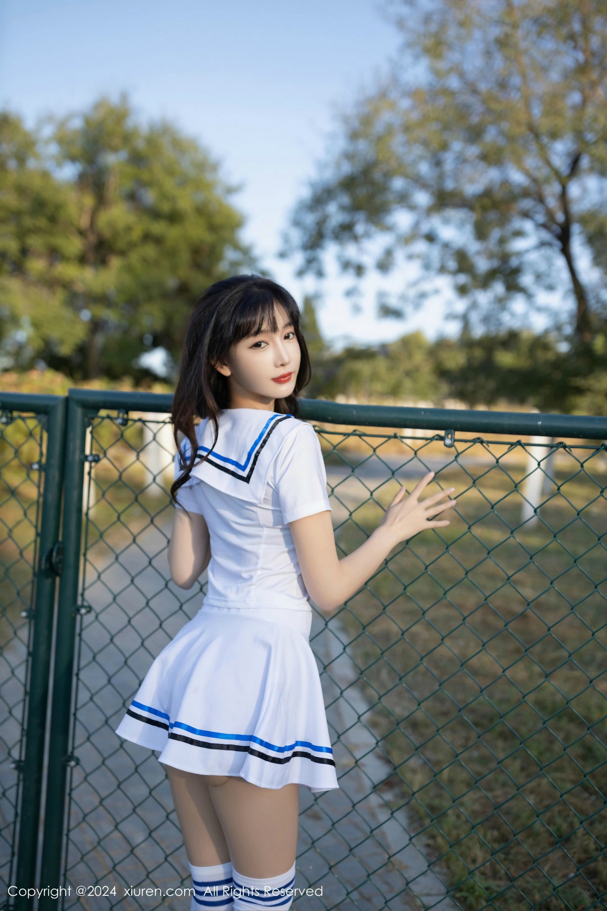 [秀人网] 2024.12.05 No.9554 陆萱萱 学生套装  第8张