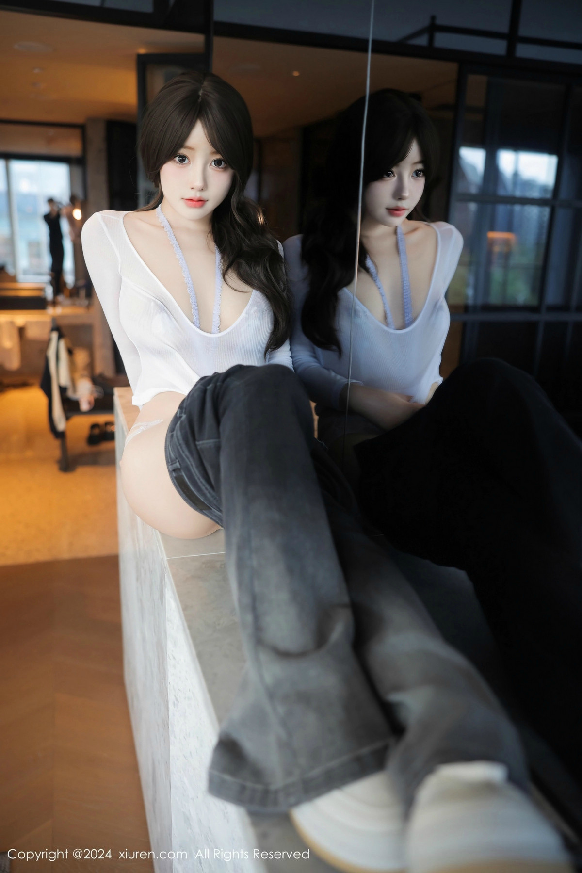 [秀人网] 2024.11.29 No.9524 桃妖夭 美腿丝袜  第14张